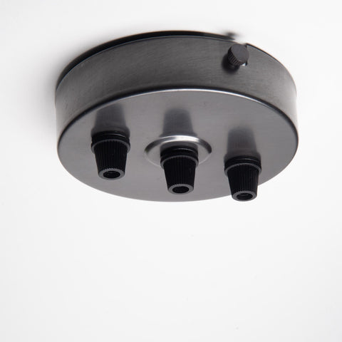 Bronze 100mm Ceiling Rose - Inline 3 Outlet