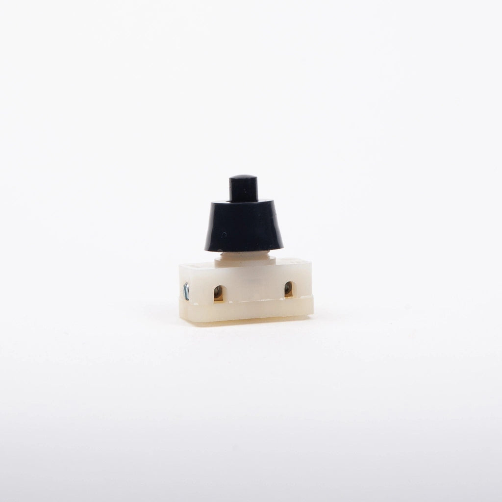 Simple Push Switch M10 8mm Thread Black Cap